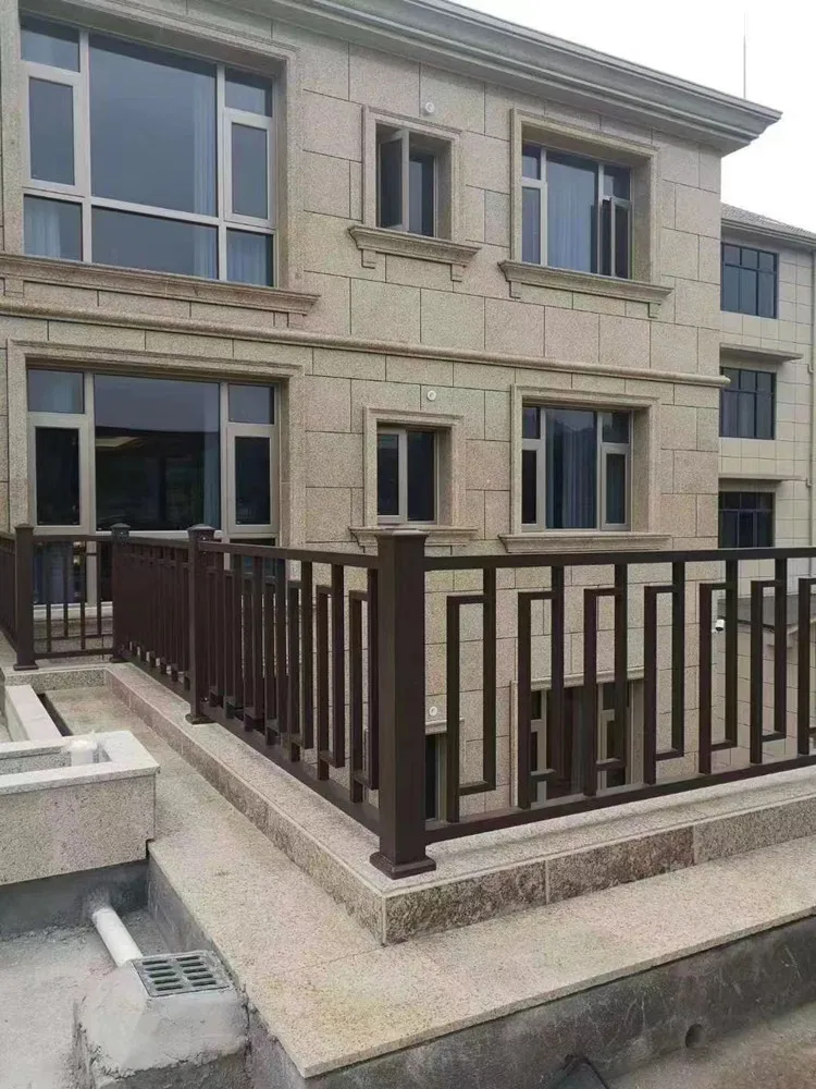 Wrought aluminum guardrail fence Balcony villa fence Wrought iron outdoor zinc steel railings isolate balcony roof patio