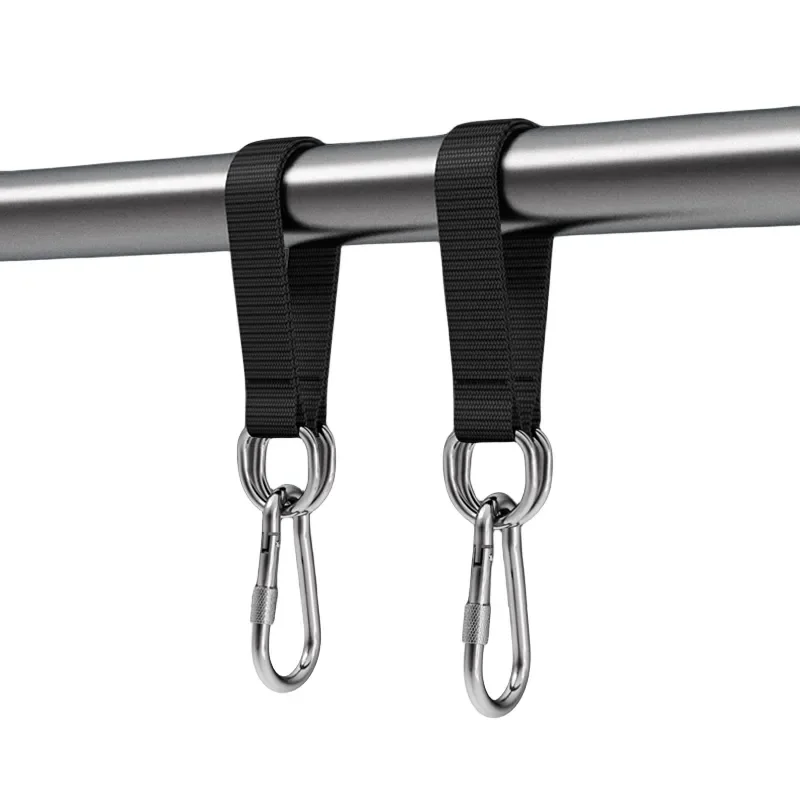 Tree Swing Straps 200kg Heavy Duty Hook Ring Hanging Belt Connecting Belt for Hammock Punching Bag Swing Horizontal Bar