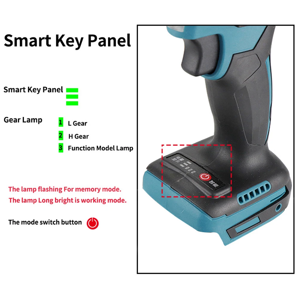 Brushless Riveting Gun Powerful Electric Rivet Nut Machine Kit with Riveter Heads Automatic Electric Riveter Set Riveting Tool