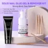 Makartt Nail Glue with Nail Glue Remover Kit: Super Strong Solid Nail Glue Gel for Press on Nails and Nail Tips Art Supplies 2