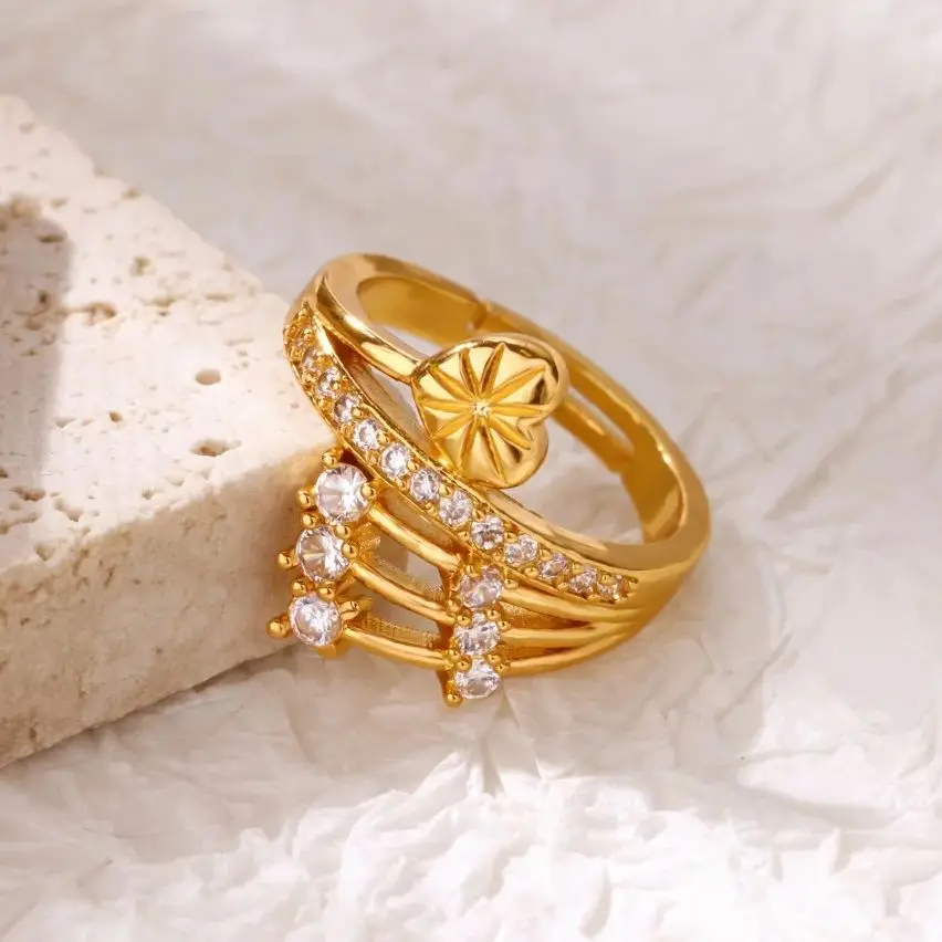 Zircon Geometric Rings For Women