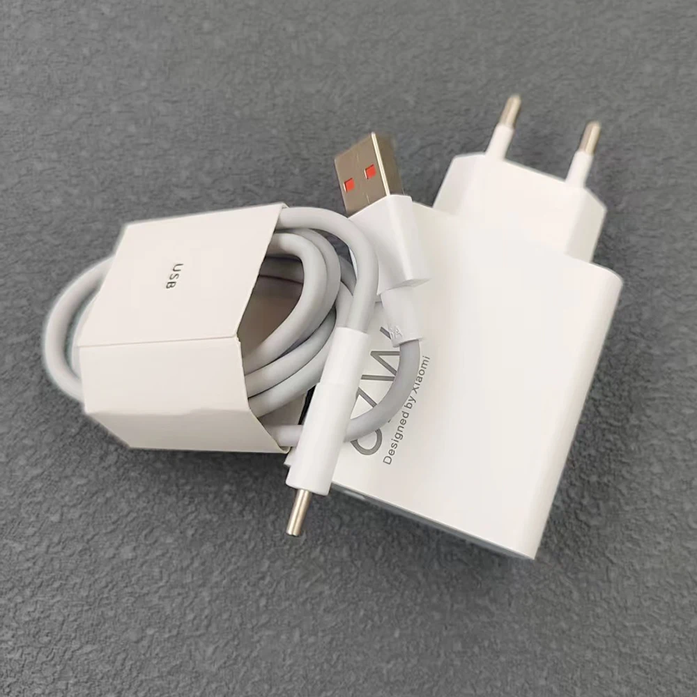 67W Turbo Fast Charging EU Charger Kit with 1M 6A Type-C Cable