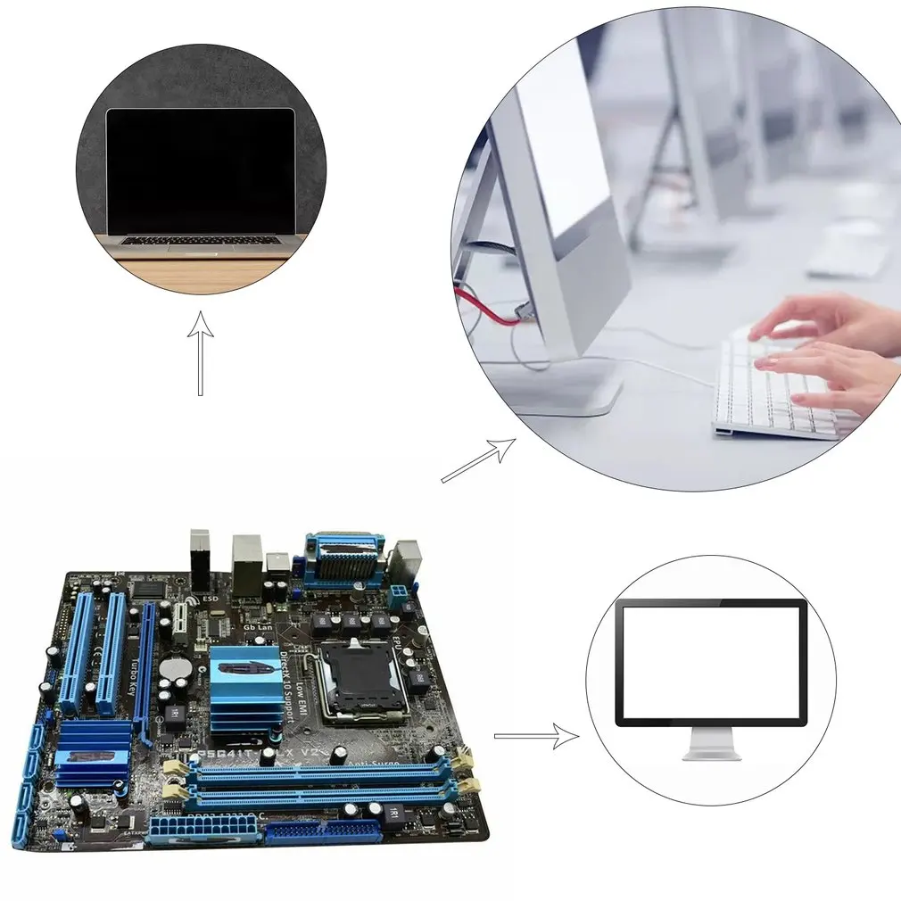 Hot P5G41T-M LX V2 Motherboard DDR3 8GB LGA 775 Socket