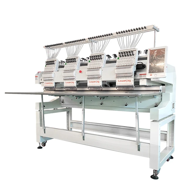 Four Heads Embroidery Machine For Sale Embroider Machinery With 12 Needles Cap Clothes Shoes