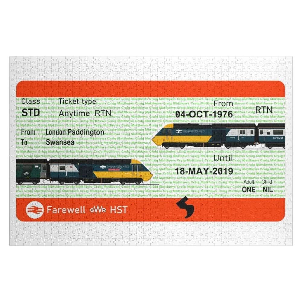 

GWR INTERCITY 125 HST Jigsaw Puzzle Wooden Adults Woodens For Adults Puzzle