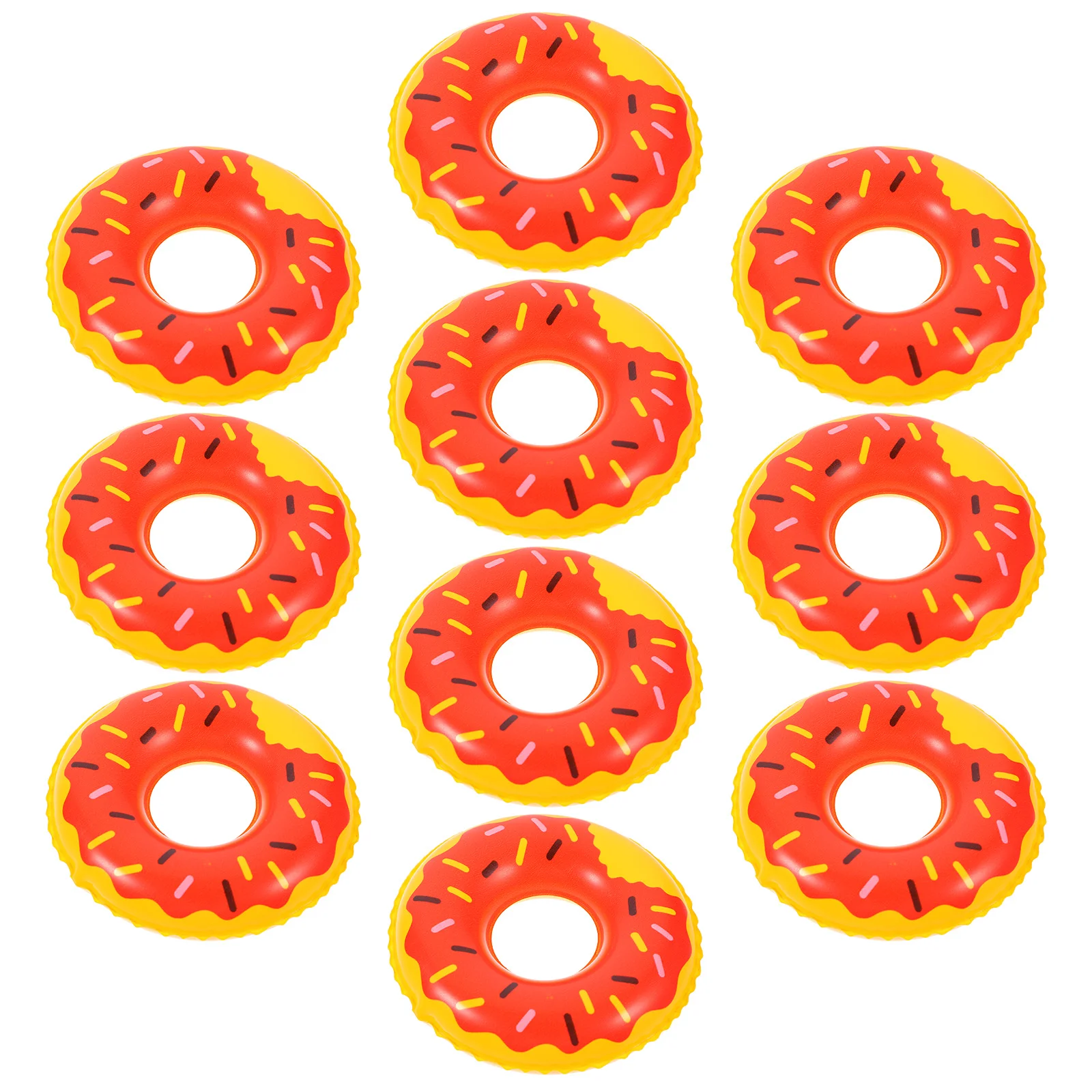 

Doll Swimming Ring Mini Swim Rings Inflatable Mini Doughnut Molding Swim Rings Simulated Doll House Swim Rings Decor
