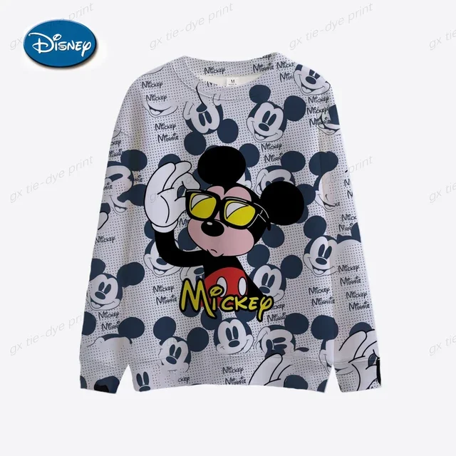 thumbnail image 1 of Suéter de ratón de Disney para mujer 2024 Suéter de moda para hombre Suéter de manga larga de ocio de primavera y otoño Suéter de mujer 3XL, 1 of 5