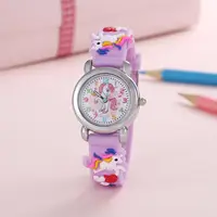 New Fashion Colorful Cartoon Unicorn Student and Children's Watch Quartz Watch Electronic Watch 1