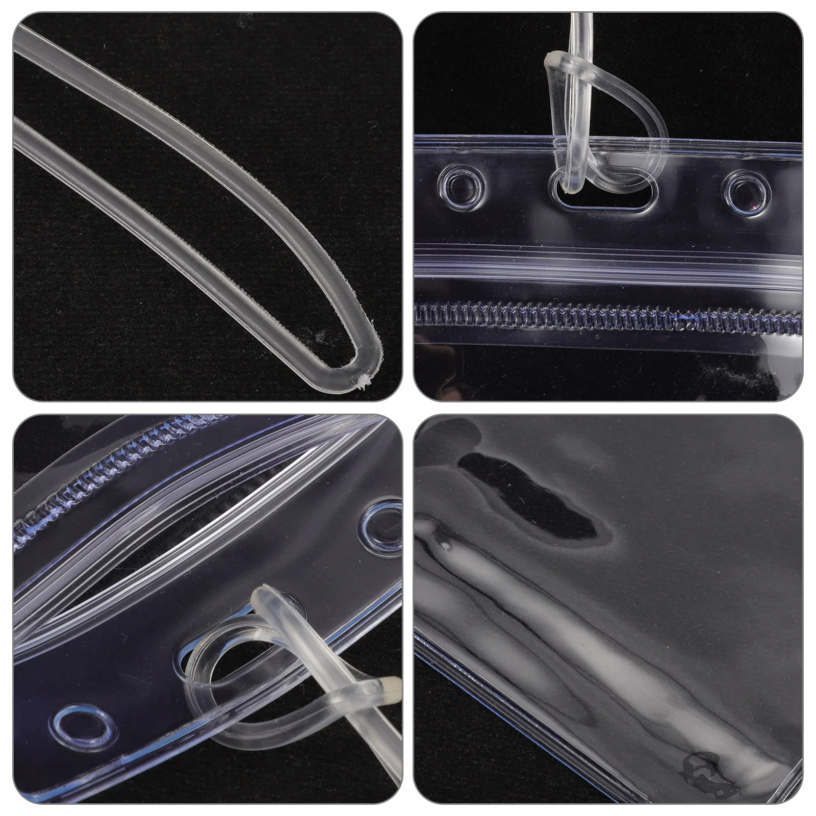 10 Pcs Luggage Tag Holder Vertical Transparent Id Badge Card Protective Cover Travel Accessories Luggage Cover
