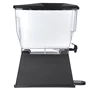 1085203 TrimLine Clear Economy Single Base Beverage Dispenser, 3.5 Gallon Capacity, Black 3