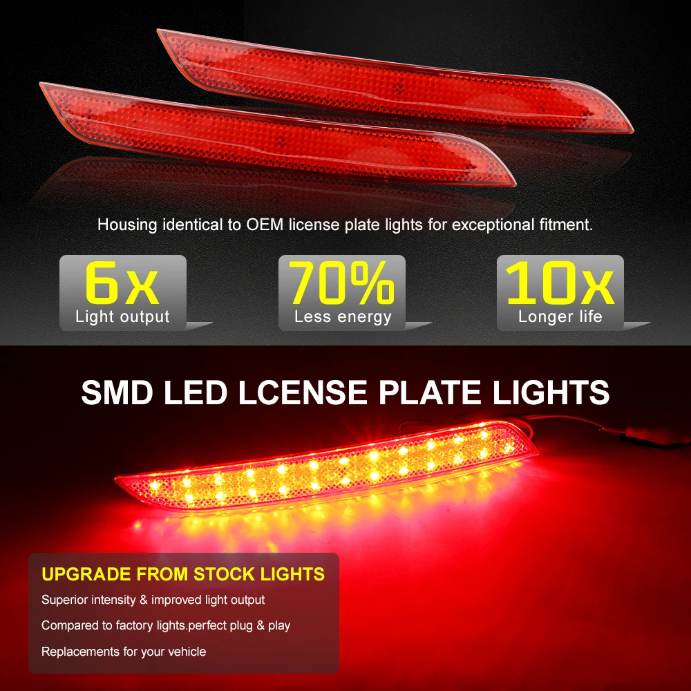 1 pair Car Red Rear Bumper Reflector LED Brake Light For BMW 3-Series F30  F31 F35 F34 4-Series F32 F33 F36 (CA180) car-styling - AliExpress, image size:1000x1000