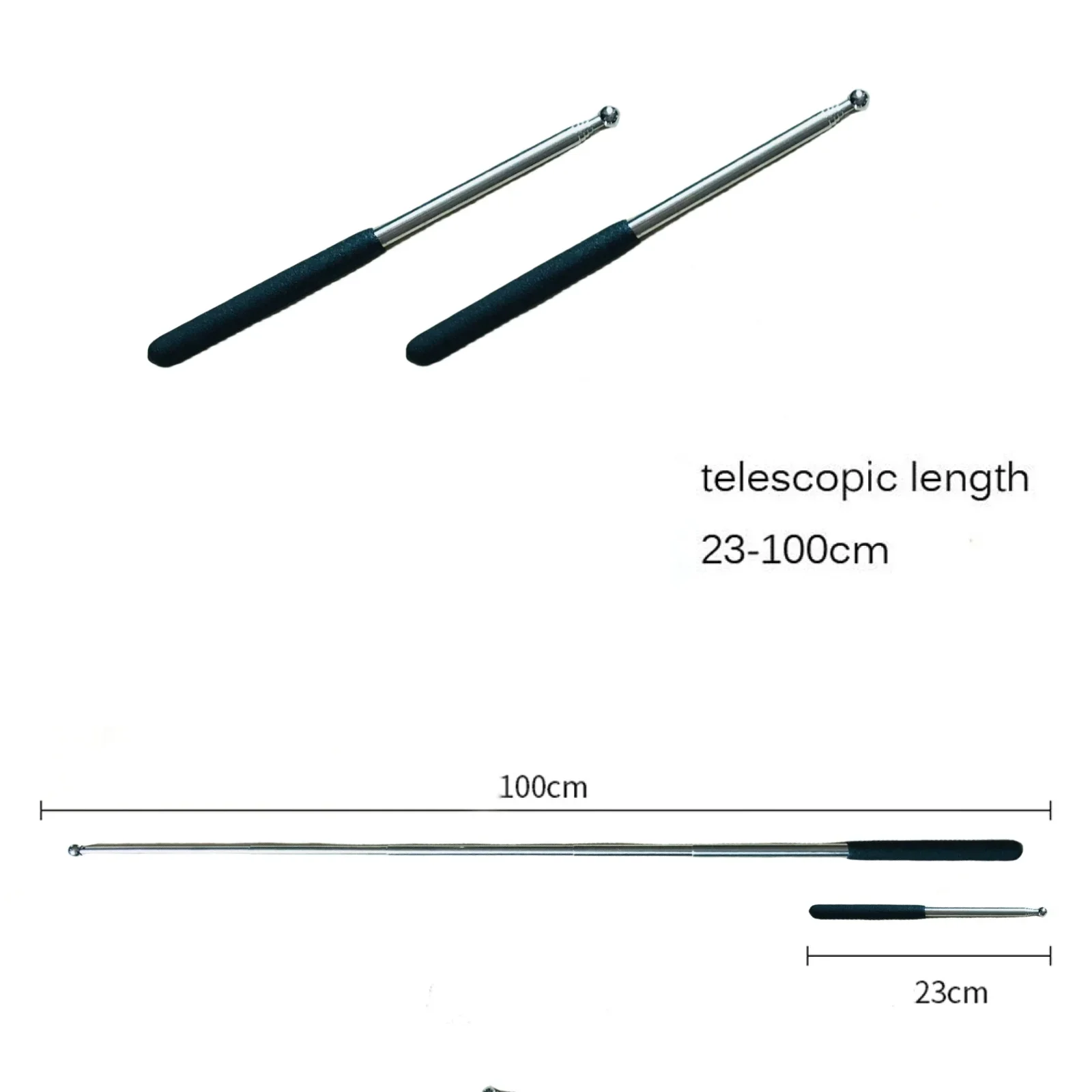스테인리스 스틸 텔레스코픽 막대 화이트보드 포인터 교육용 도구 댄스 벨리댄스 이시스 날개 스틱