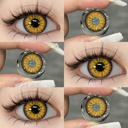 AMARA Vibrant Cosplay Colored Contact Lenses - Anime - Inspired Fashion (AYY - Brown)
