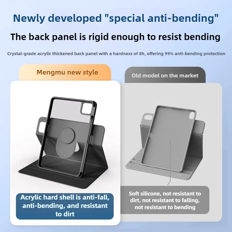 Magnetic Protective Pad Case with Pen Slot and Split Design