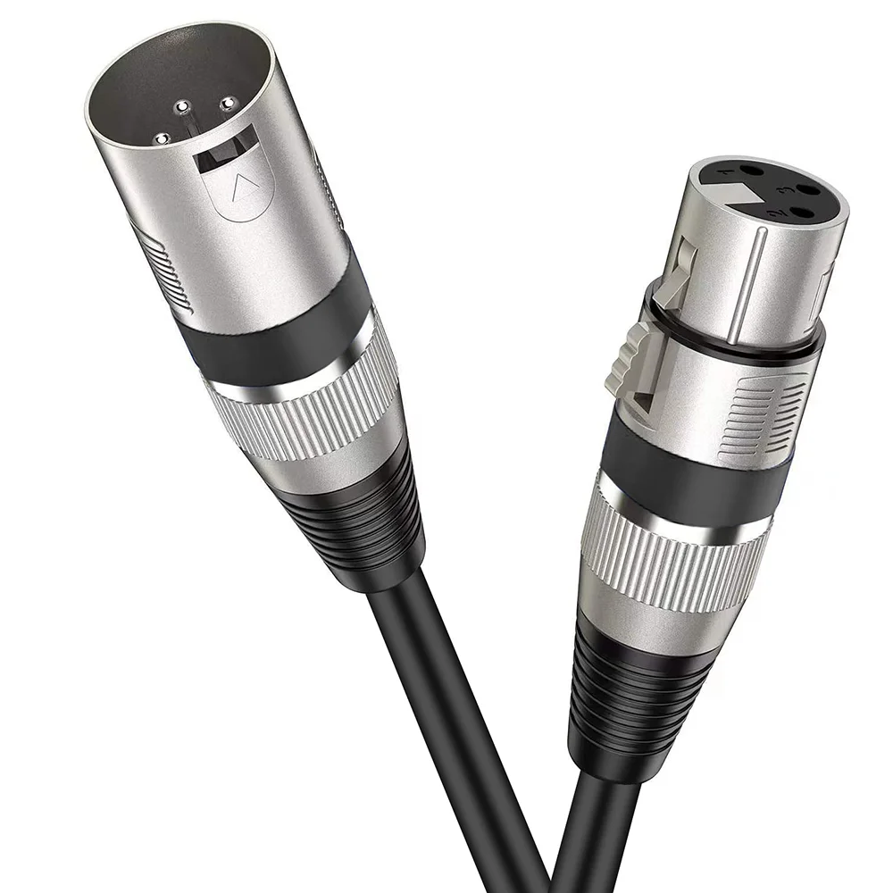 Cavo Microfono XLR Maschio-Femmina 1M - Cavo Bilanciato Professionale Audio