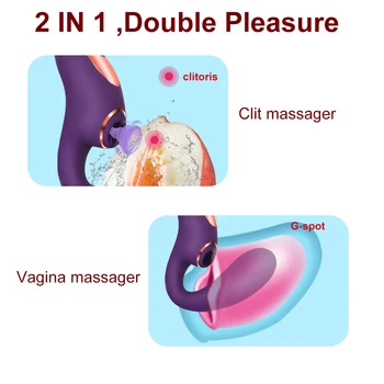Vasana 2 In 1 Clitoris Sucking Vibrator G Spot Vagina Massager Clitoris Stimulator Sucker Clit Vibrator Sex Toys For Female 18 3