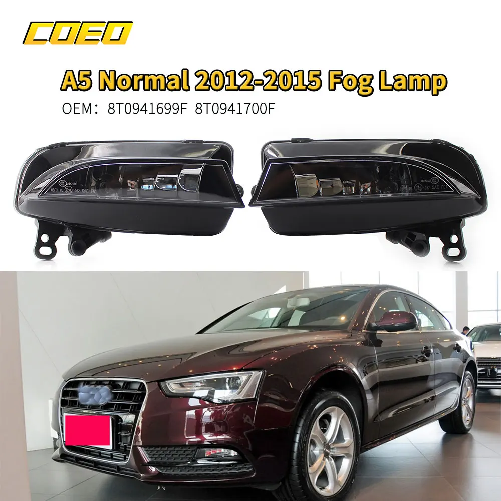 Auto Front Bumper Fog Light Lamp Assembly With Bulbs For Audi A5 2012-2015 8T0941699F 8T0941700F
