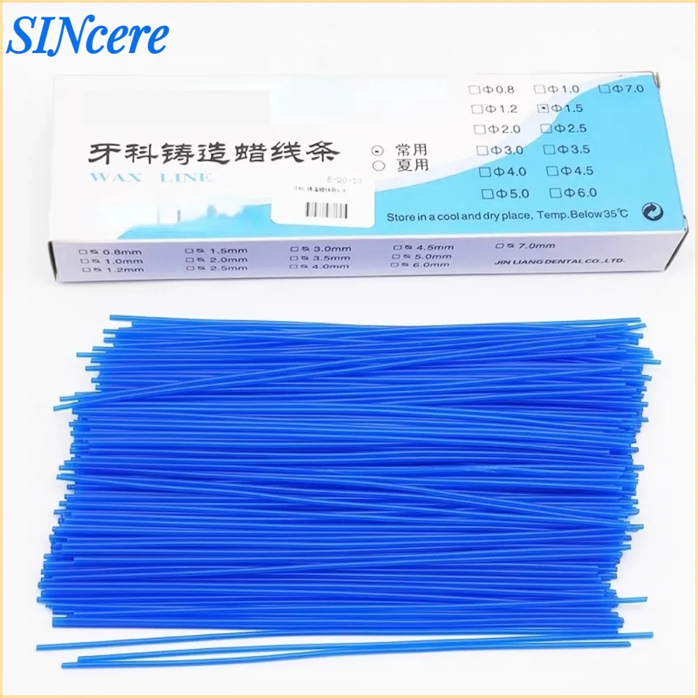 

1 Box Dental Wax Line Stick Dental Lab Sprue Stick Wax Line Dental Tool for Dental Laboratory Orthodontic Wax Multiple Models