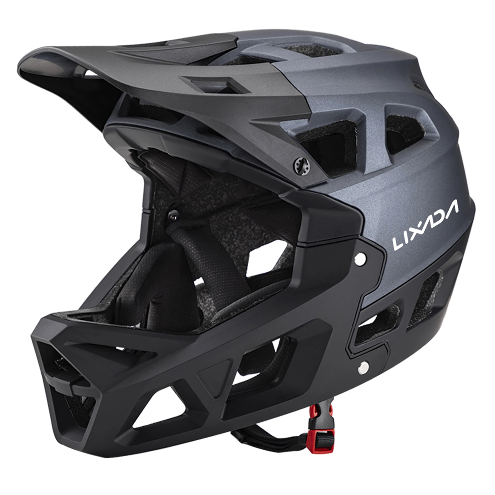 Integraler Mountainbike-Helm für Erwachsene, Racing-Downhill-MTB-Helm für Herren/Damen, Mountainbike-Helm mit Visier über 31 Belüftungsöffnungen – Detail 22