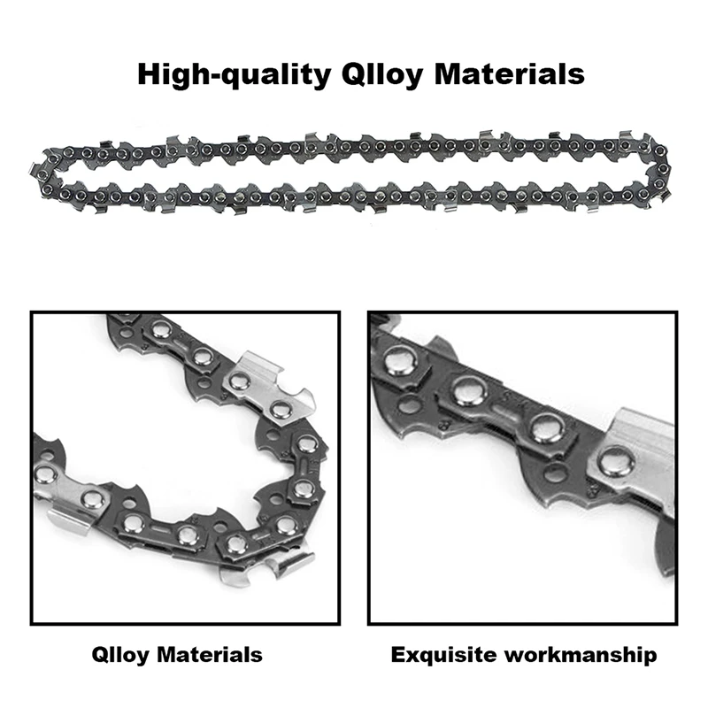 10 inch Metal Chainsaw Chain 3/8" Pitch 40 DL 0.050" Gauge Drive Replacement Blades 2/3/4 PCS chainsaw chain