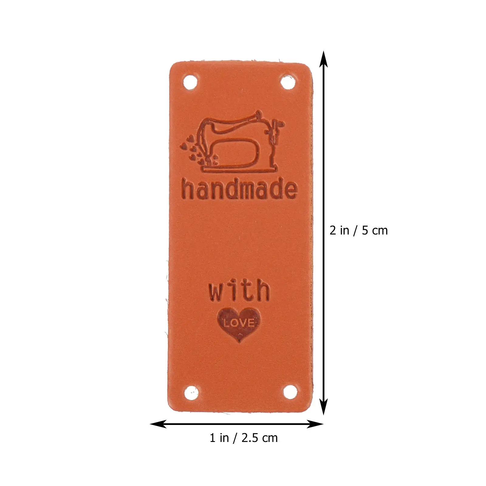 100Pcs 색상 변경 양각 라벨 수제 의류용 맞춤 이름표 청바지 가방 봉제 라벨 의류 액세서리