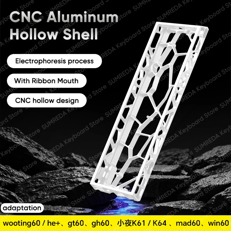 Premium Aluminum Keyboard Case for 60% Layouts - Holy60 Edition