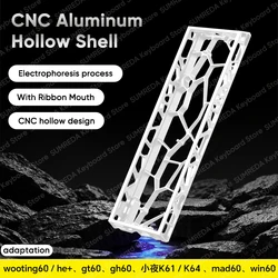 Premium Aluminum Keyboard Case for 60% Layouts - Holy60 Edition (White)