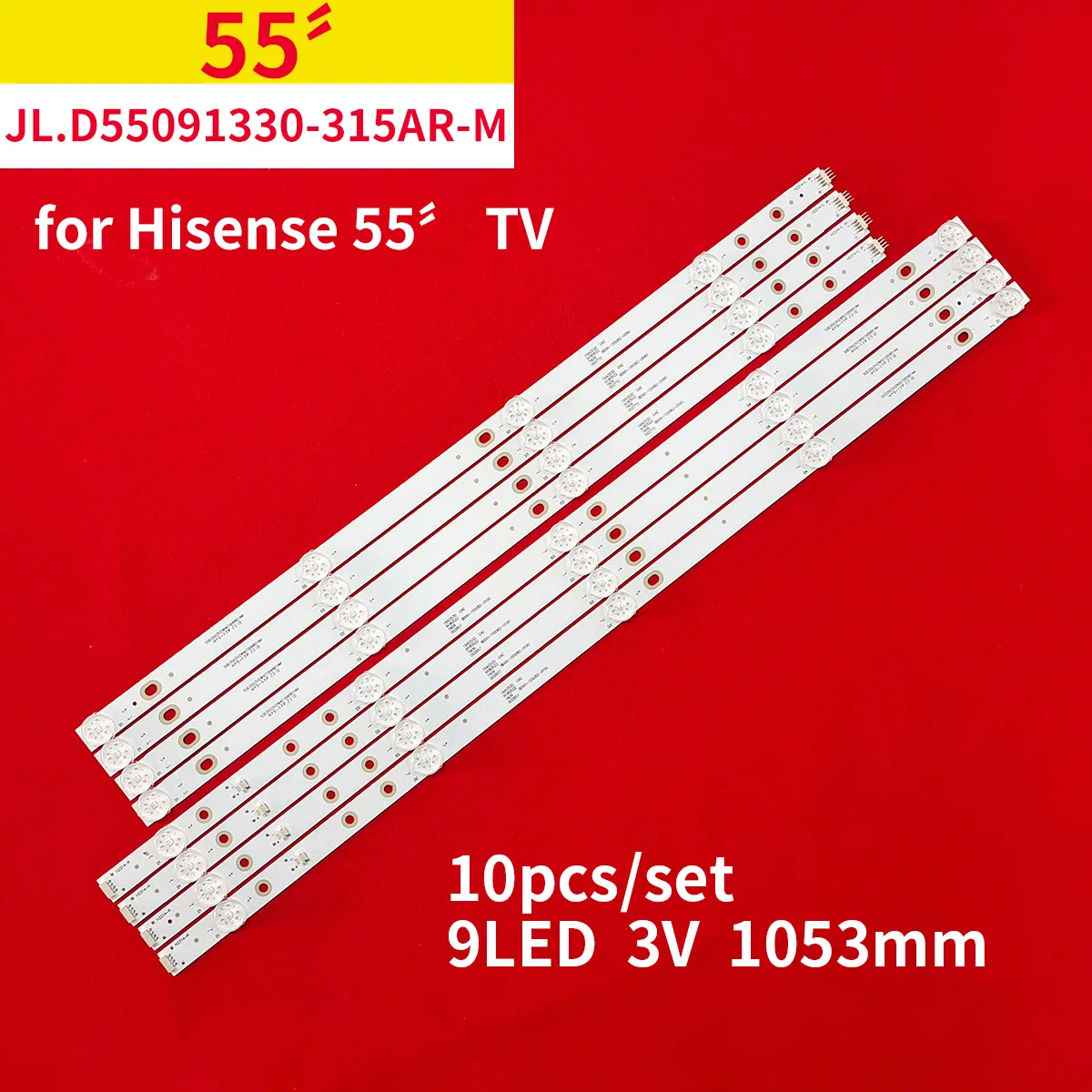 Nouveau rétroéclairage LED bande 9 lampe pour Hisense JL.D55091330