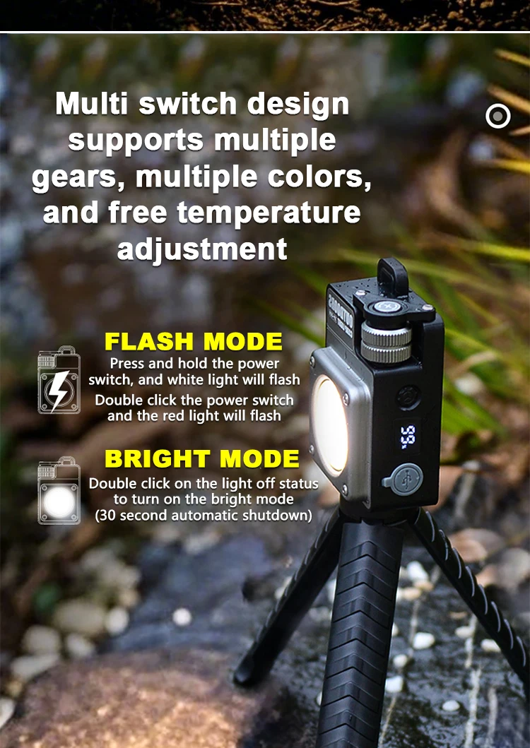 Led Camping Lantern Portable Waterproof With Infinite Dimming_voghion.com