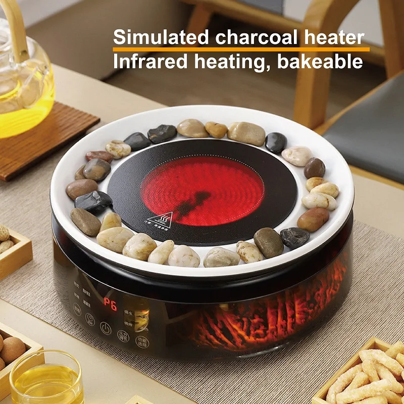 1200W Smart Electric Ceramic Stove High Power Tea Stove Timing Heater Stove Multifunction Boiling Water Heater 4 Gear Adjust 5