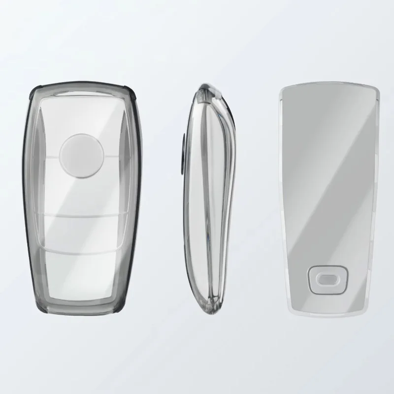 Sleek Transparent Car Key Fob Protector Cover