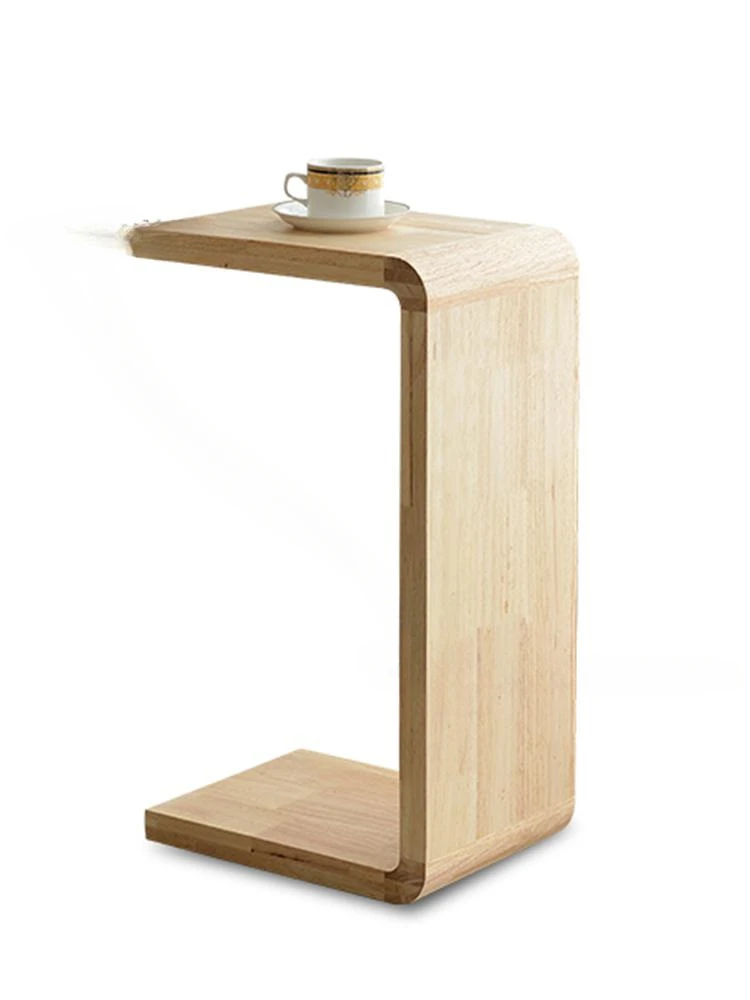 

Простой прикроватный столик из массива дерева, современный прикроватный столик, диван, скандинавский креативный угловой столик для гостиной, балкона, многофункциональный