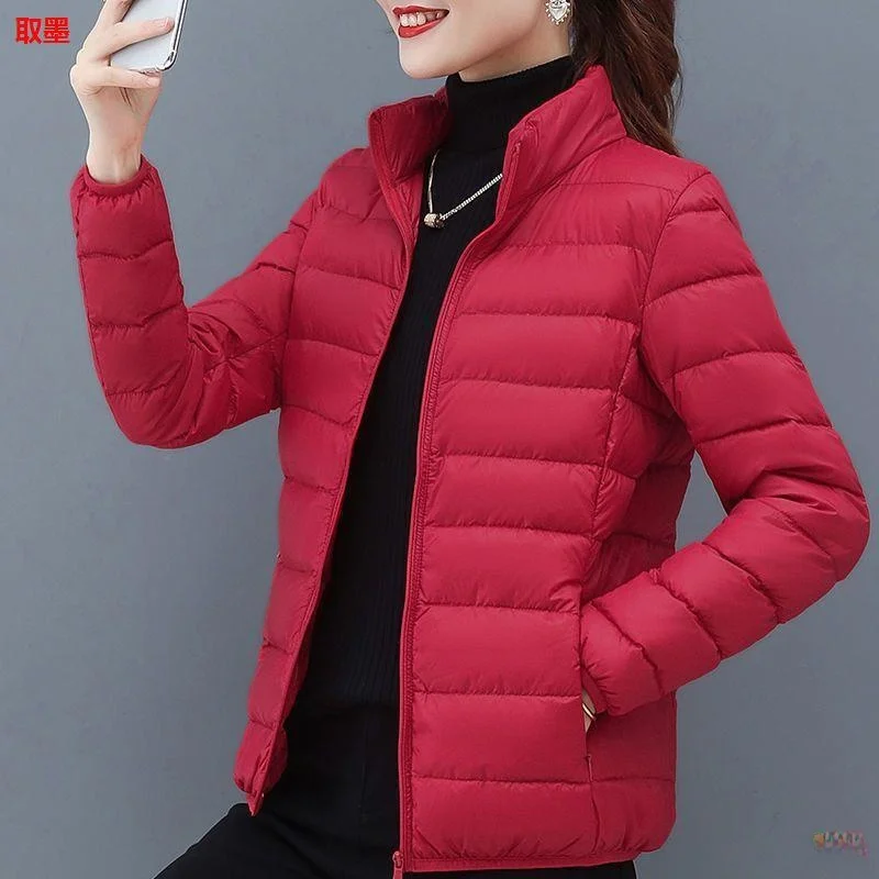 Women's Winter Lightweight Fleece Lined Cotton Jacket Hot Sale Of The Season New Style Portable Warm Short Fashion Outerwear ...