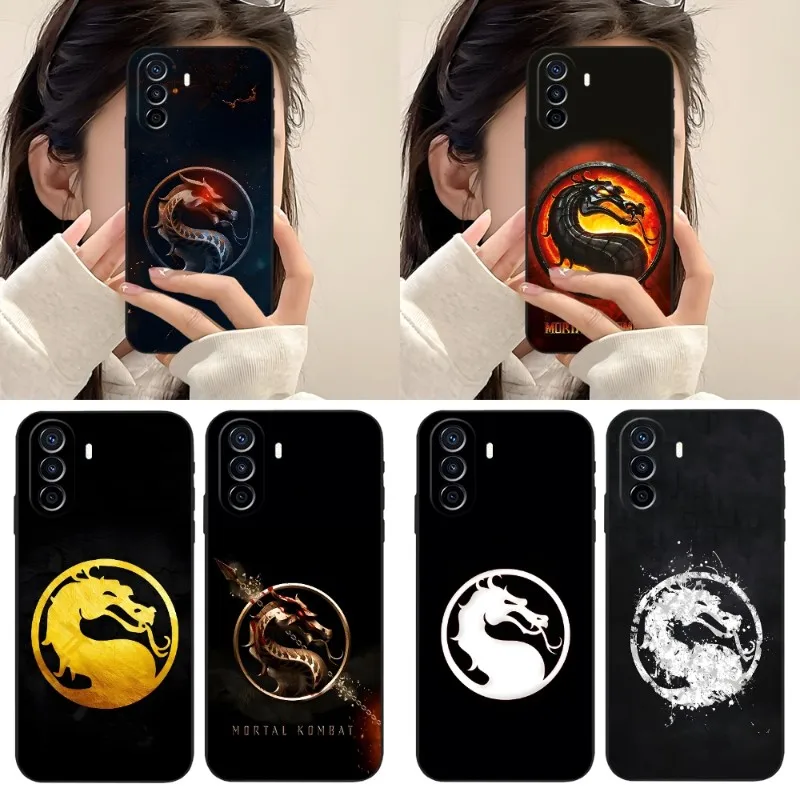 

MORTAL KOMBAT CLASSIC LOGO Phone Case For Huawei P40 P30 P50 Mate50 Mate40 Mate30 NOVA10 NOVA9 NOVA8 Pro Plus Black Soft Cover