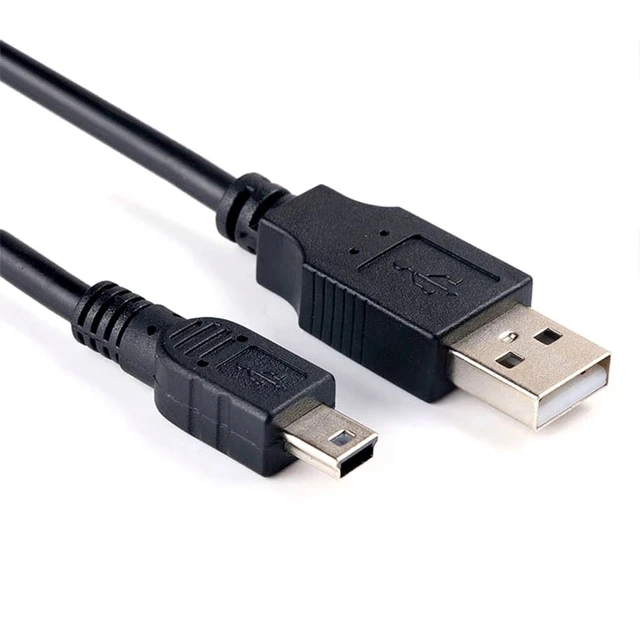 0.5m USB Type A ба Mini USB Data Sync кабели mini5p B Мард ба мард Хатти пуркунандаи барқ ​​барои камера MP3 MP4 New 1
