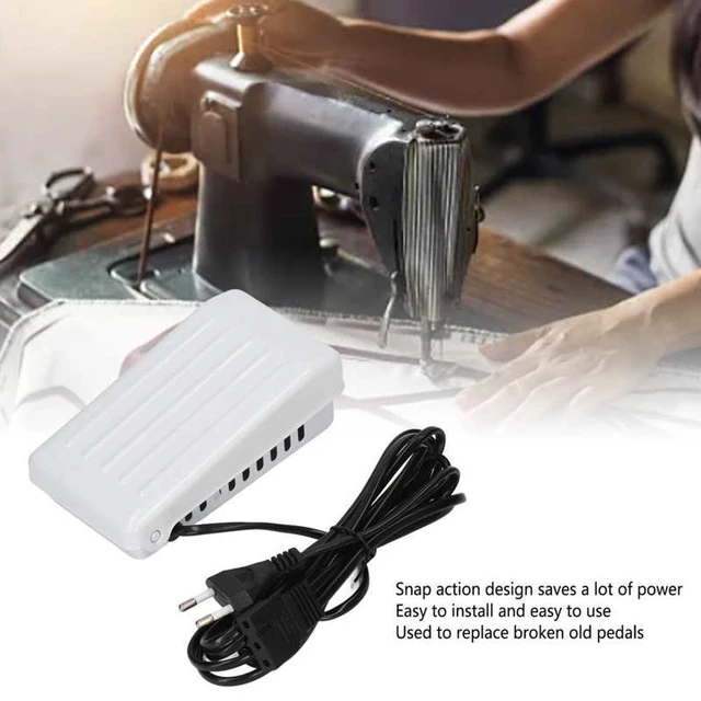 sewing tools Sewing Machine Pedal 3 Holes Eco Friendly Compact White Sewing  Variable Speed Foot Control for Home EU Plug 220V - AliExpress