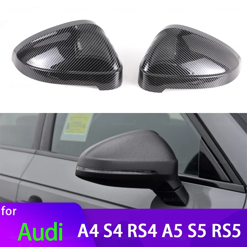 

Rearview Mirror Cover Side Wing Rear View Case for Audi A4 A5 S4 S5 RS4 RS5 B9 8W A RS S 4 5 Sedan Saloon Avant Quattro 2017-23