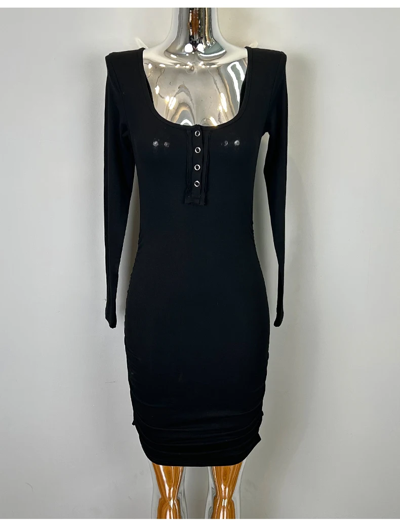 Women's Half-Zip Bodycon Mini Dress