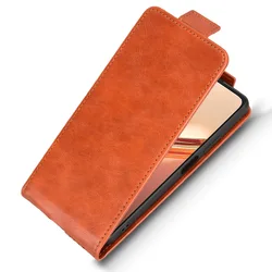 Luxury Retro Leather Flip Vertical Case with Card Holder and Stand Cover for Doogee Note 58 PRO (Brown)