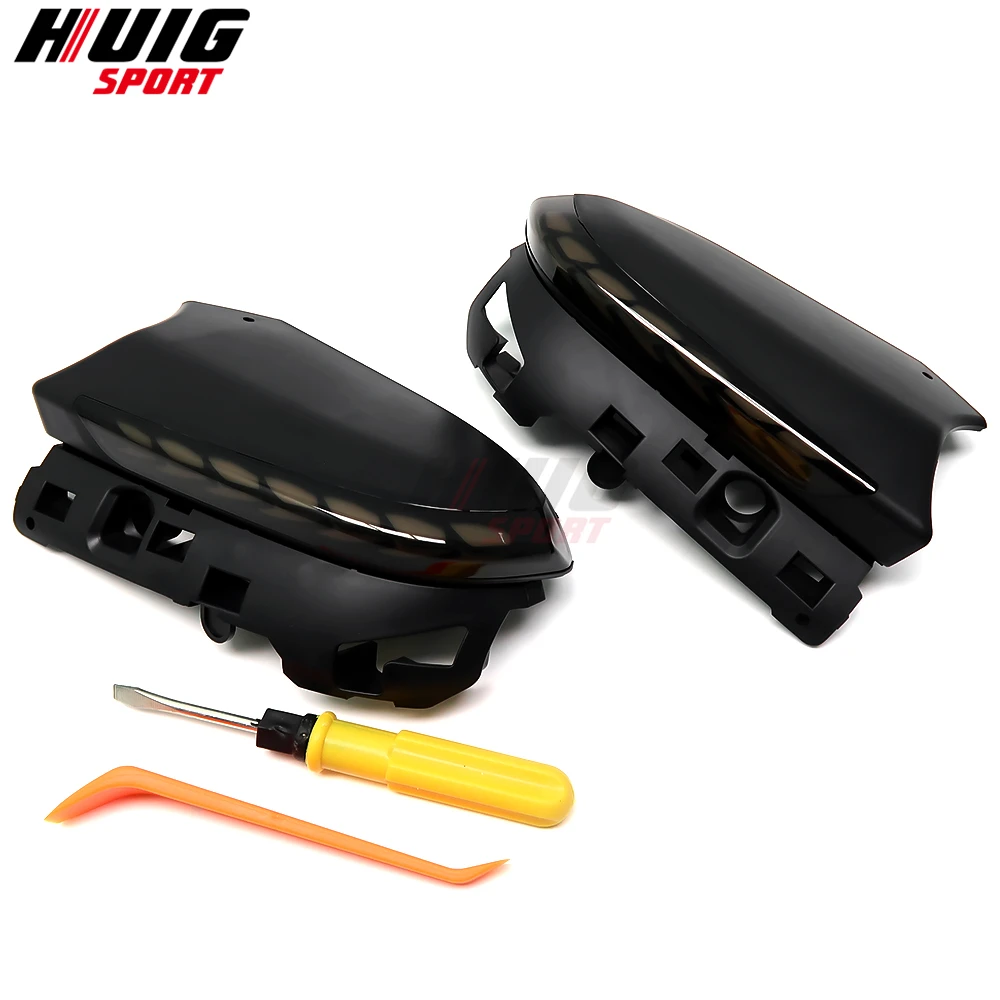 도요타 캠리 XV70 C-HR CHR 프리우스 XW50 PHV 2018-2020 용 2Pcs LED 다이나믹 턴 시그널 램프 표시기 순차 사이드 미러 라이트