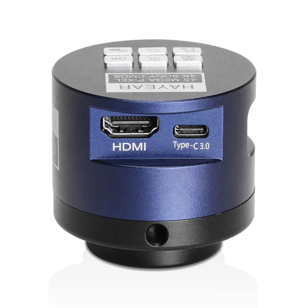 헤이어 4K UHD 현미경 카메라 8MP HDMI USB 타입-C IMX678 산업용 디지털 전자 현미경 휴대폰 수리 납땜용