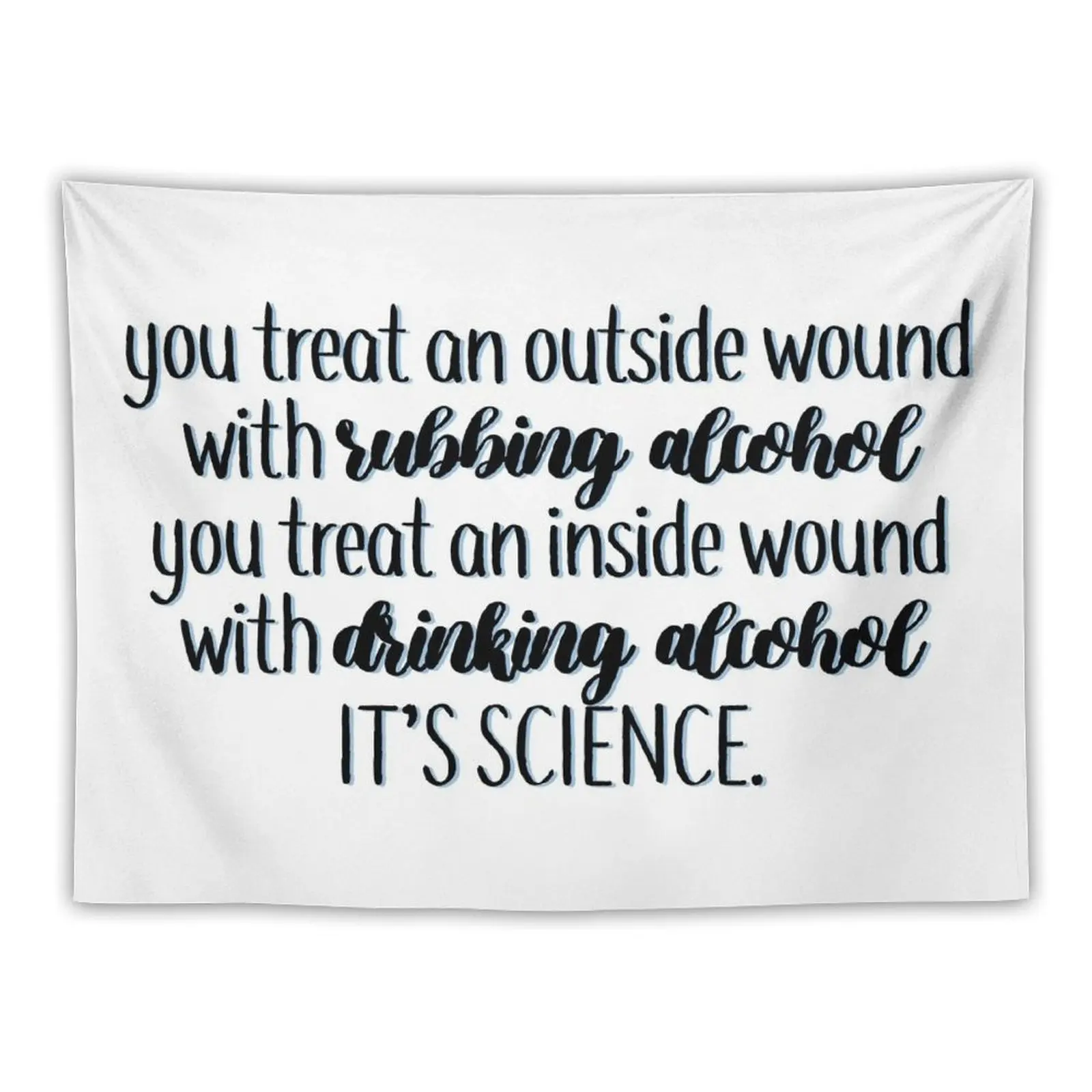 

drinking alcohol quote new girl Tapestry Decorative Paintings Home Decorations Aesthetic Tapestry