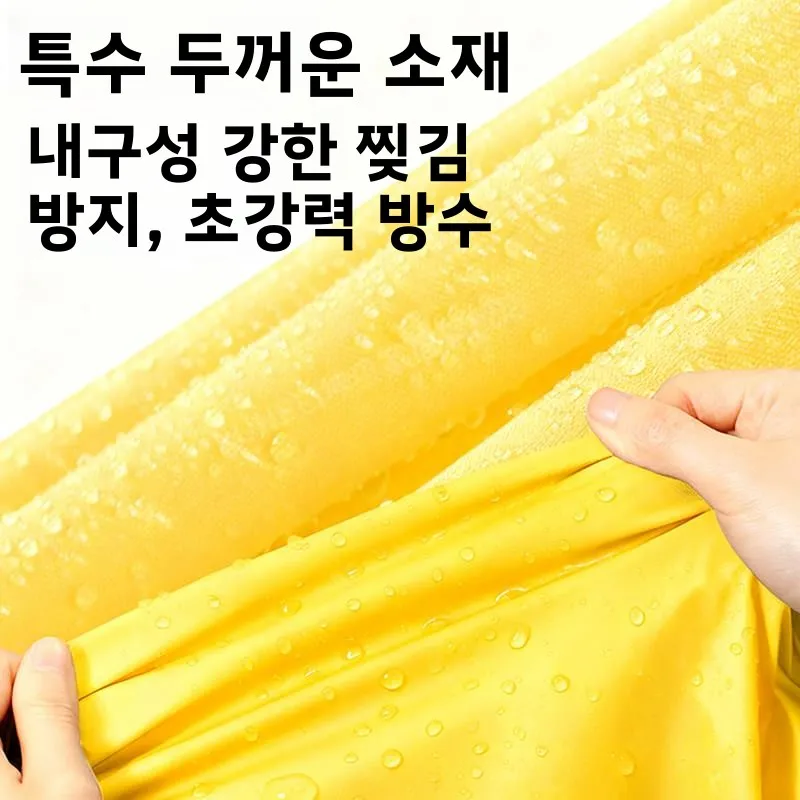 학생용 가방 수납공간이 있는 두꺼운 일회용 우비, 어린이 특수 우비, 통기성 레인웨어