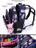 Orthopedic Waterproof Backpack For School Girls Cartoon Unicorn Shoulder Bags Children Bookbag Primary School Grade One Backpack 4