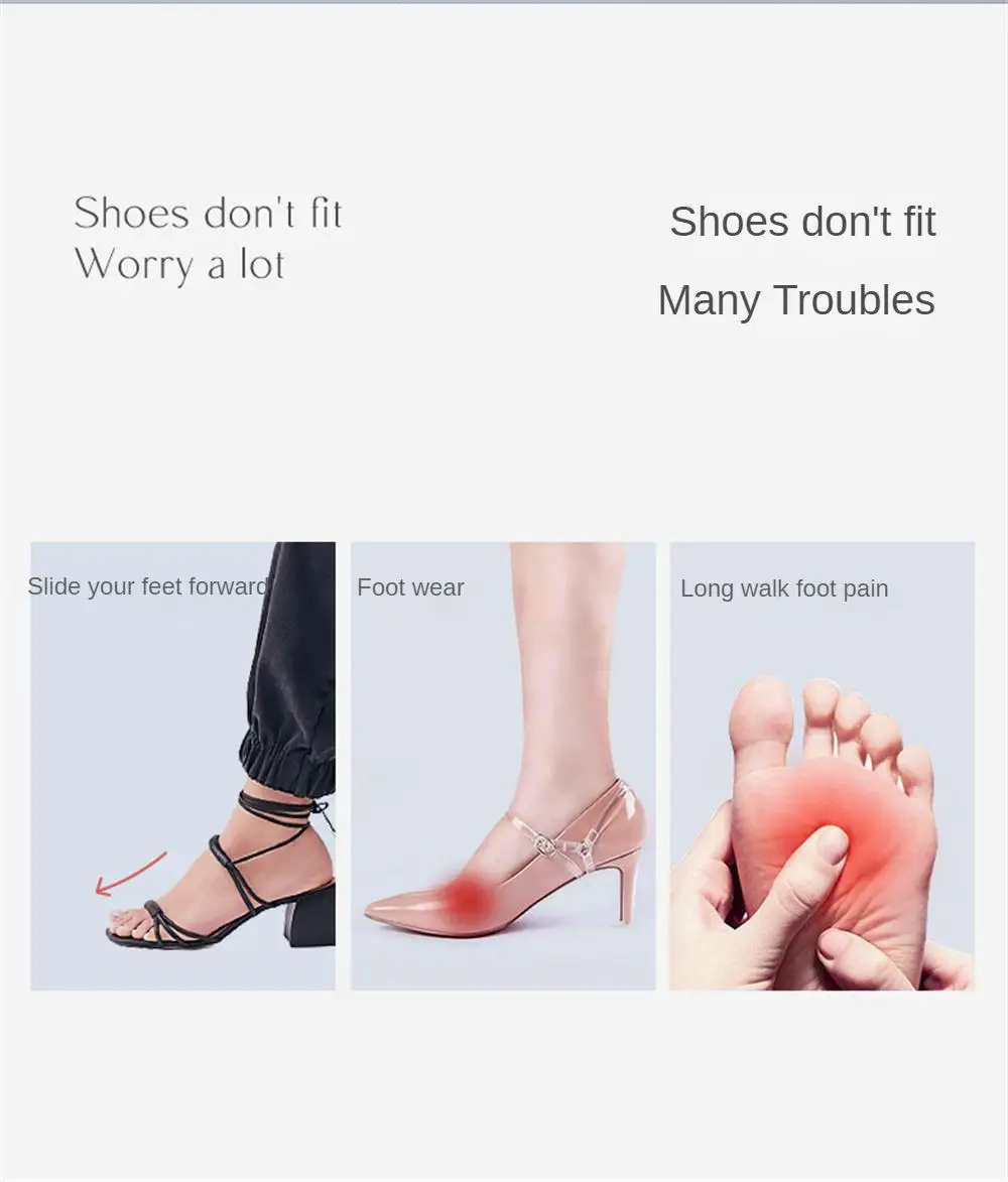 Silikon-Gel-Vorfuß-Schuhpolster, hohe Absätze, weiche orthopädische Einlegesohle, rutschfester Schutz, Schmerzlinderung, Fußpolster_voghion.com