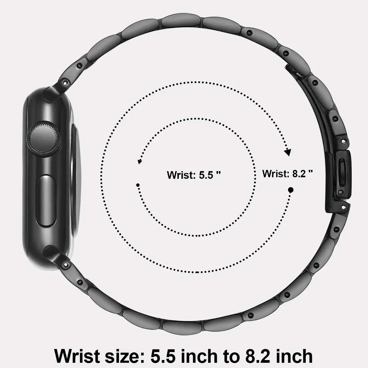 Elegant Stainless Steel Watch Band Bracelet