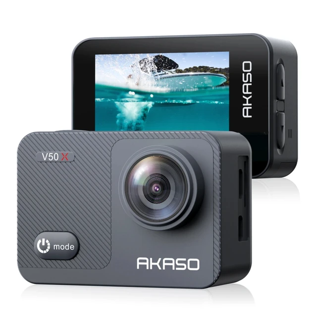 AKASO Action Camera New V50X 4K30fps Waterproof Sports Camera Touch Screen  WIFI Motorcycle Bicycle Helmet Video Action Cameras - AliExpress