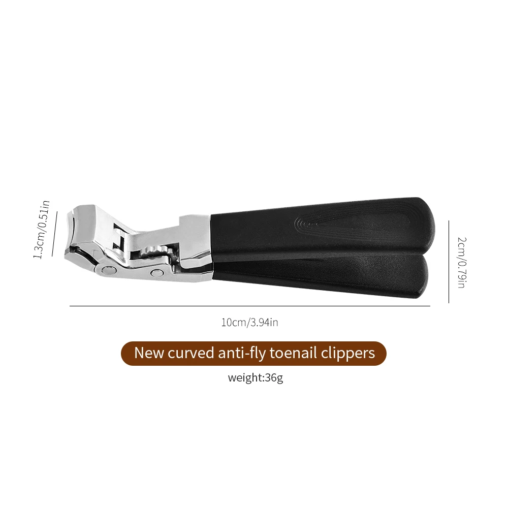Nail Clipper with Catcher Safety Lock Angled Head Nails Cutters Trimmer Toenail Clipper for Thick Nails 1PCS