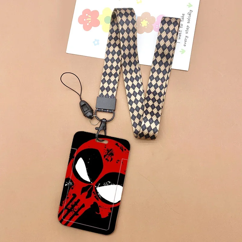 Versatile Animal Print Lanyard with ID Badge Holder & Charm