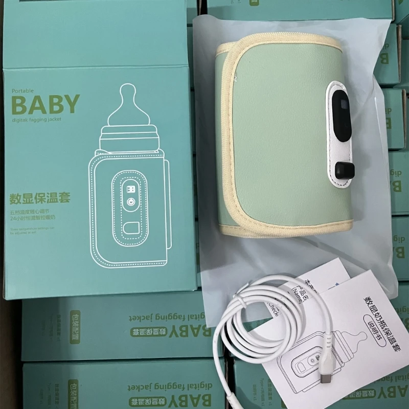 USB Milk Bottle Warmer Infant Bottle Portable Heat Keeper Formula Milk Travel Heating Sleeve for Baby Nursing Bottles 2